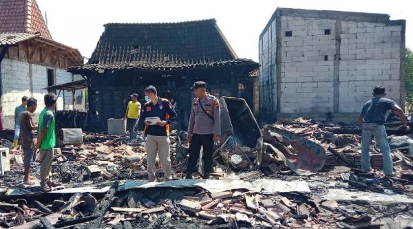 10 Rumah di Gubug Grobogan Ludes Terbakar, Penyebabnya Diduga Korsleting