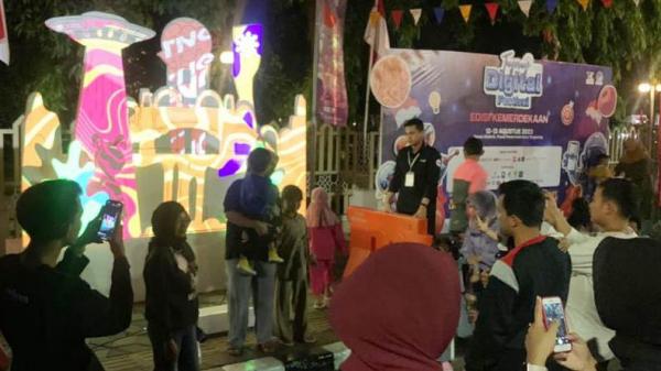 Booth Video Mapping di Tangerang Digital Festival Sukses Jadi Buruan Pengunjung Berswafoto