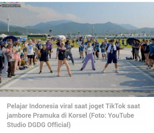 Wow Keren ! Aksi Pramuka Indonesia Ngedance K-Pop di Jambore Dunia Korsel