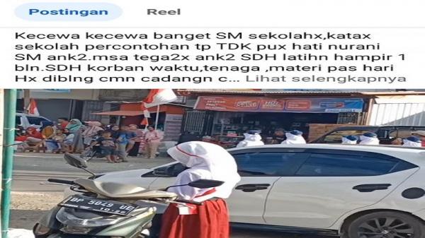 Terharu, Azzahra Siswi SD Ini Jadi Cadangan dalam Lomba Gerak Jalan HUT RI