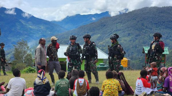 Satgas YPR 330/Tri Dharma Gelar "STUNTING PATROL", Cegah Meningkatnya Angka Stunting di Intan Jaya