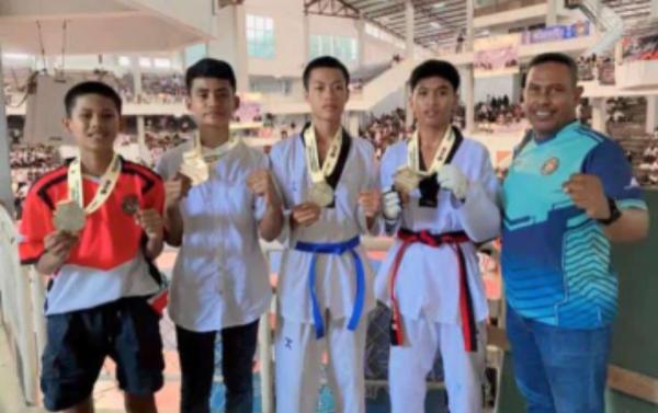 4 Mendali di Kejuaraan Kemenpora Berhasil di Raih Atlit Taekwondo Dojang Kodim 0101 Kota Banda Aceh