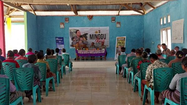 Program Baru, Polres TTU Buat Minggu Kasih di Desa Kaenbaun Miomaffo Timur