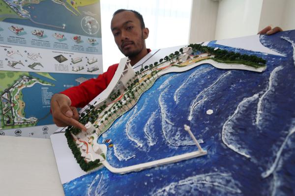Mahasiswa Arsitektur Untag Surabaya Temukan Konsep Hunian Aman dari Tsunami