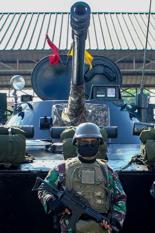 Apel Kavaleri Marinir Jelang Latgabma Super Garuda Shield 2023