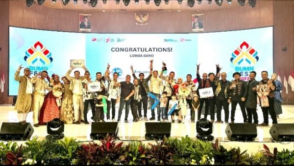 Unjuk Bakat dan Talenta, Band Pegadaian Raih Juara 3 di Ajang BUMN Fest 2023