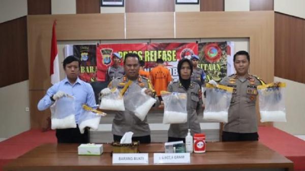 Terlibat Penyelundupan 6,9 Kilogram Sabu dari Malaysia, Oknum Polisi Ditangkap Polres Nunukan