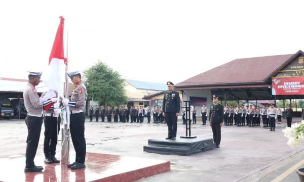 Polres Pidie Gelar Upacara Peringatan HUT Kemerdekaan Republik Indonesia Ke 78