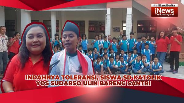 VIDEO: Kebersamaan dan Toleransi di Tasikmalaya, Siswa SD Katolik Yos Sudarso Ulin Bareng Santri