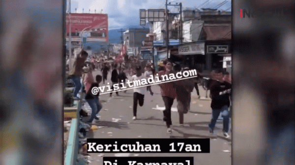 Dua Kelompok Remaja di Madina Tawuran usai Karnaval HUT RI ke-78