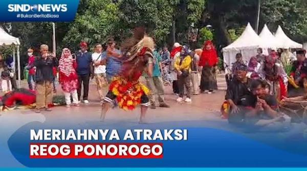 Atraktif, Kesenian Reog Ponorogo Tampil di Karnaval Budaya dan Kebinekaan Jakarta