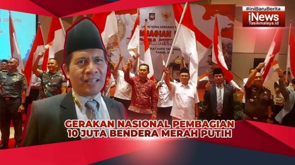 VIDEO: Pemkot Tasikmalaya Gelorakan Gerakan Nasional Pembagian 10 Juta Bendera Merah Putih