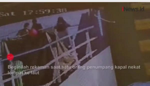 Viral, Video CCTV Seorang Wanita di Aceh Nekat Lompat ke Laut dari Kapal