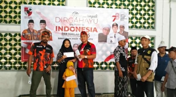 Momen Berbagi Dalam Rangka HUT RI, PP Santuni 207 Anak Yatim di Citeureup Kabupaten Bogor