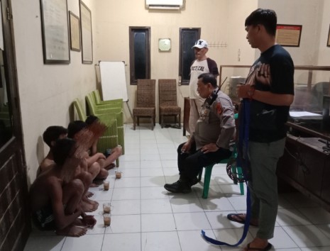 Satreskrim Polsek Gunungjati, Amankan Remaja Tanggung Hendak Tawuran Konten di Cirebon