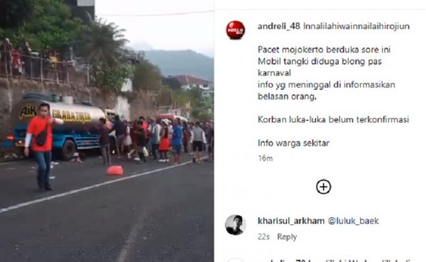 Viral Mobil Tangki Tabrak Rombongan Karnaval, Tiga Orang Tewas