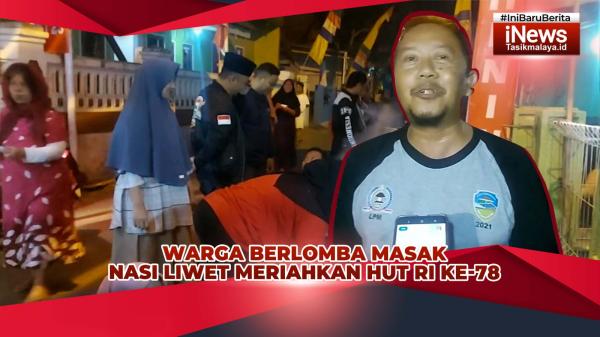 VIDEO: Warga Mangkubumi Tasikmalaya Lomba Masak Nasi Liwet Sepanjang 1 Km Meriahkan HUT RI ke-78