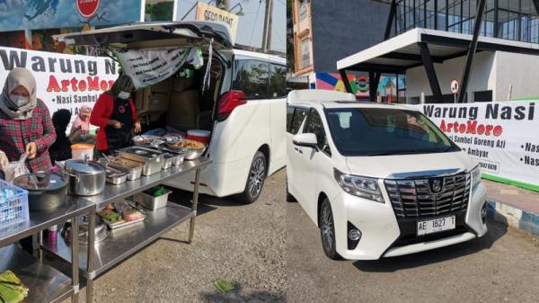 Sultan Ponorogo Pakai Mobil Alphard untuk Jualan Nasi hingga Viral di Medsos
