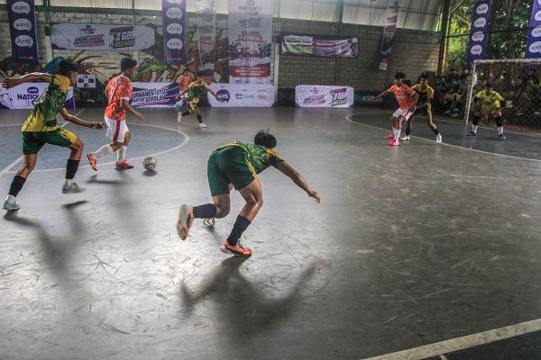 Potret Pertandingan Babak Regional Sumatera Turnamen Futsal Pelajar Axis Nation Cup 2023