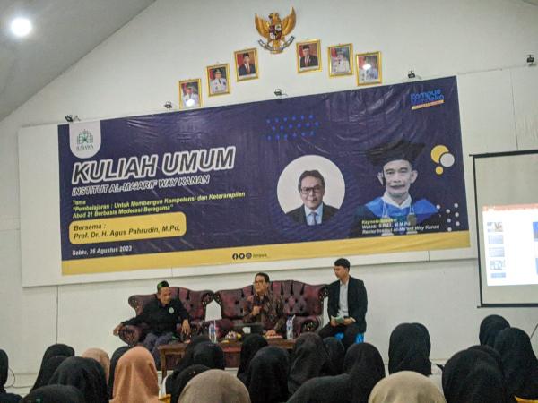 Kuliah Umum Institut Al-Ma'arif Way Kanan Hadirkan Kaprodi S3 MPI Raden Intan Lampung