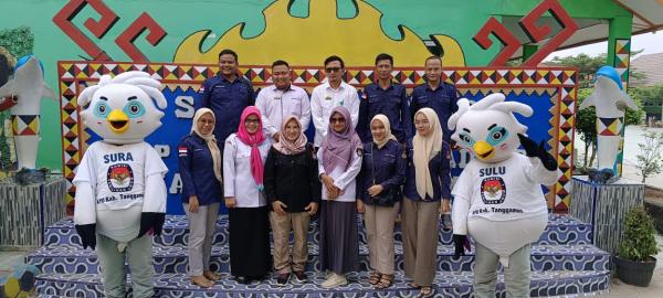 KPU Tanggamus Gelar Edukasi Pemilu untuk Siswa SMPN 1 Talang Padang