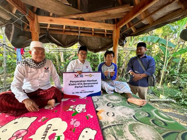 Pemegang KTA Asuransi Perindo Satria Warga Kopang Lombok Tengah Rasakan Manfaat