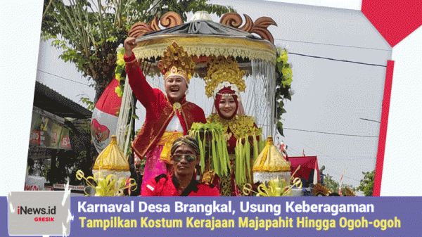 Usung Keberagaman, Karnaval Desa Brangkal Tampilkan Kostum Kerajaan Majapahit Hingga Ogoh-Ogoh