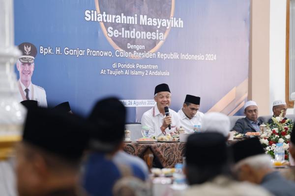 Serap Aspirasi Masyayikh se-Indonesia, Ganjar Kaji Program Insentif Guru Keagamaan di Level Nasional