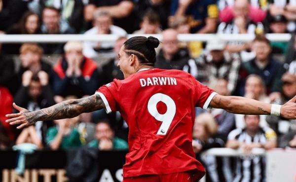 Liga Inggris: Darwin Nunez Gacor, Bawa Liverpool Kalahkan Newcastle