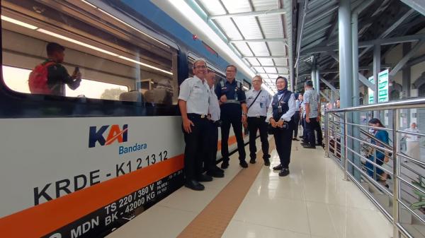 KAI Bandara Uji Coba Terbatas Perpanjangan Layanan Kereta Api Srilelawangsa Kuala Bingai-Kualanamu