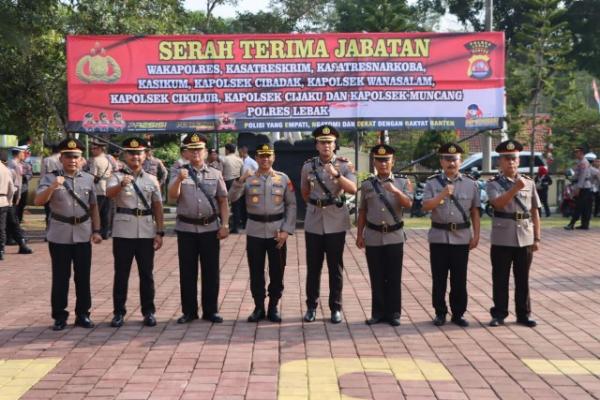 Rotasi Kapolsek dan PJU Polres Lebak, Berikut Daftarnya!