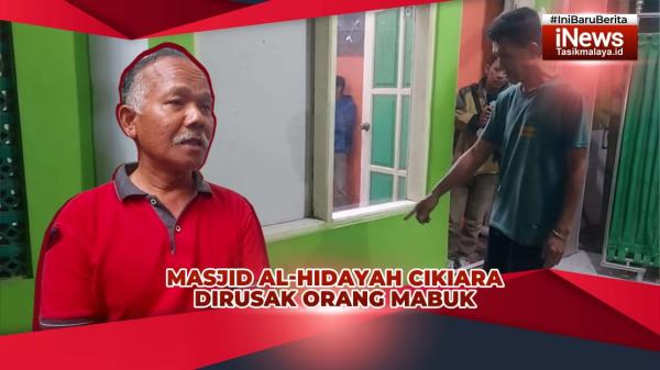 VIDEO: Masjid Al Hidayah Cikiara Kota Tasikmalaya Dirusak Orang Mabuk, Pelaku Kabur dan Masih Dicari