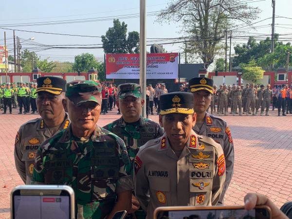 Gelar Apel Tri Brata Jaya di Karawang, TNI-Polri Siaga Lakukan Pengamanan KTT ASEAN ke-43