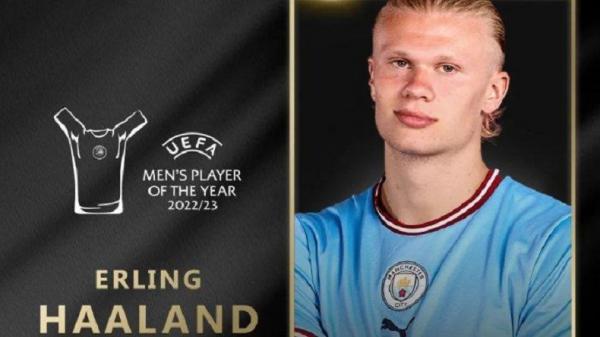 Striker Man City Erling Haaland Terpilih sebagai Pemain Terbaik Eropa 2023
