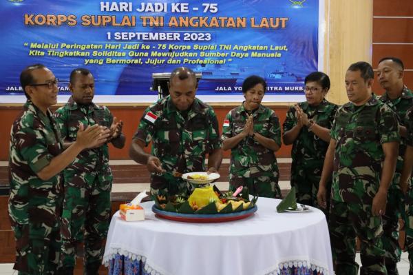 Lantamal X Jayapura Peringati Hari Jadi Koprs Suplai ke-75