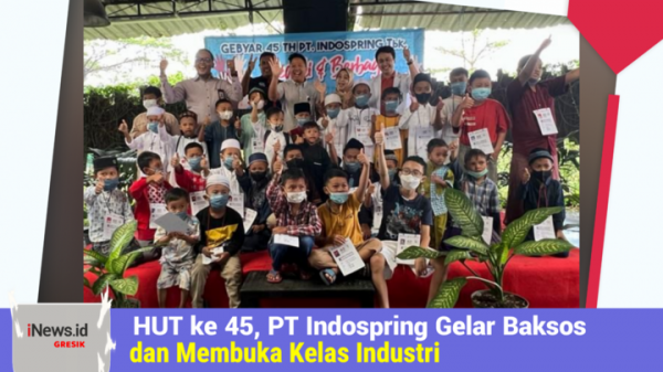 HUT ke- 45, PT Indospring Gelar Bakti Sosial dan Membuka Kelas Industri