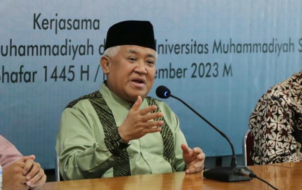 Din Syamsuddin Bicara di Rakornas LP2PPM, Paparkan Perbedaan Pesantren Muhammadiyah dengan NU