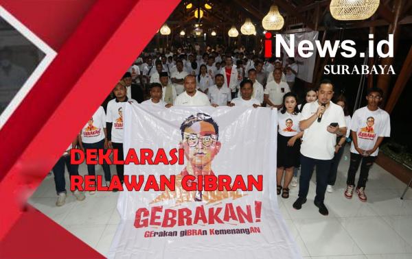 Video Deklarasi Gibran di Surabaya