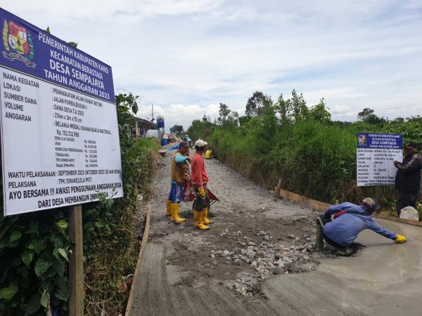 Pemdes Sempa Jaya Benahi Infrastruktur Publik Guna Membantu Aktivitas Perekonomian Warga