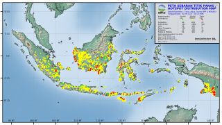 717 Titik Panas Terdeteksi di Sumatera, 28 Terpantau di Riau