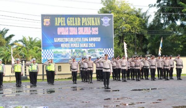 Polres Aceh Singkil Gelar Apel Operasi Zebra Seulawah 2023