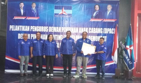 Pengurus Dewan Pimpinan Anak Cabang dan Ranting Demokrat Kota Kupang Dikukuhkan