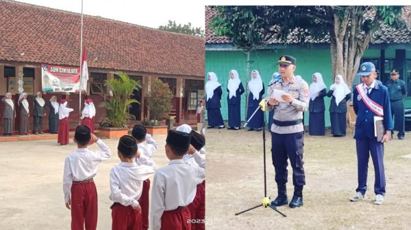 Jadi Pembina Upacara di Sekolah, Kapolsek Tanjungjaya Ingatkan Bahaya Kekerasan Terhadap Anak