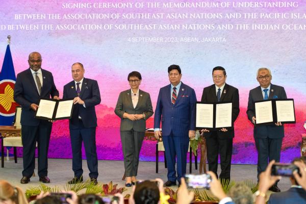 Ada MoU Antarsekretariat Bersama IORA dan PIF Disela Pertemuan Tingkat Menteri ASEAN