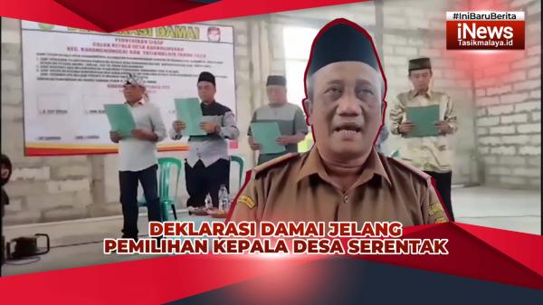 VIDEO: Muspika Kecamatan Karangnunggal Tasikmalaya Gelar Deklarasi Damai Pilkades Serentak 
