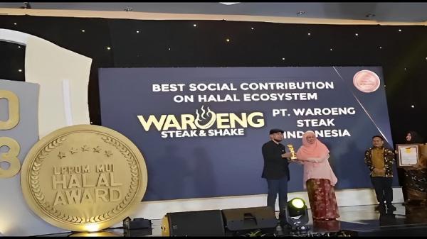 Waroeng Steak & Shake Raih Penghargaan Atas Kontribusi Sosial pada Ekosistem Halal di Indonesia