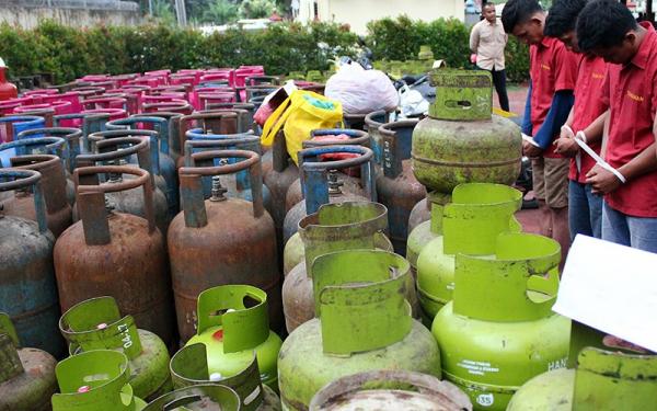 Ribuan Tabung Gas Disita, 4 Pengoplos Elpiji di Tangerang dan Cengkareng Ditangkap