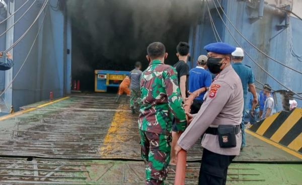 Ratusan Kendaraan di Kapal Mutiara Berkah Ludes Terbakar,  Ini Info Terkini Dirpolairud Polda Banten