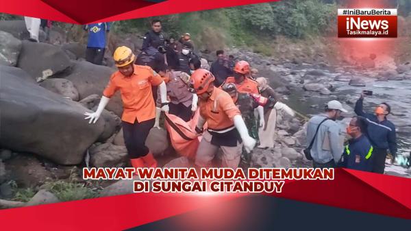 VIDEO: Geger, Mayat Wanita Muda Ditemukan Tewas di Sungai Citanduy Tasikmalaya