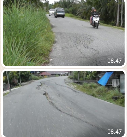 Kerusakan Jalan Propinsi Lintas Singkil-Subulussalam Tak Kunjung Diperbaiki